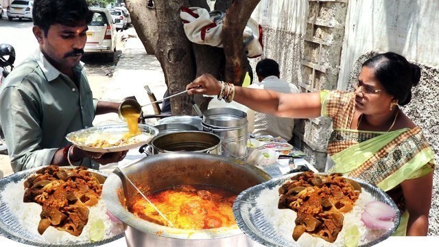 'It\'s a Lunch time in Hyderabad | Delicious Meals Starts @ 20 rs | Indian Street food | #Streetfood'