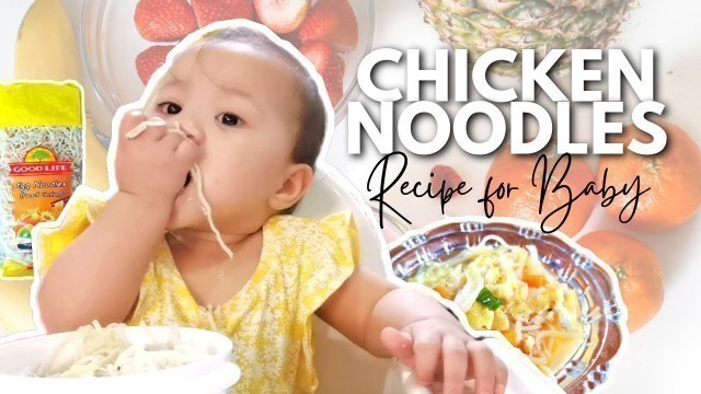 'BABY NOODLES SOUP RECIPE | Healthy Food Ideas for 10 Months Old Baby | Baby Led Weaning Philippines'