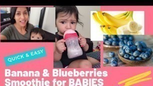 'How to make smoothies for babies