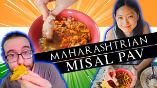 '#Foreigners Try #MISAL PAV | Maharashtrian INDIAN FOOD from Pune) For the First Time | #Reaction'