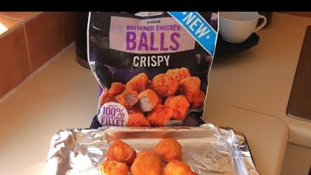 'Crispy Battered Chicken Balls | New | Iceland | Food Review'