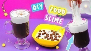 'DIY Как сделать ЛИЗУН В ВИДЕ ЕДЫ | Food SLIME | СЛАЙМ ЕДА'