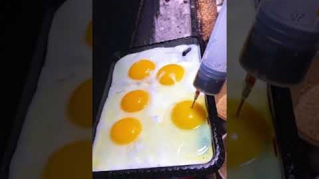 'Asian street food Baked eggs'