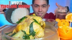 '1 WHOLE TINOLANG MANOK + 1 KALDERONG KANIN MUKBANG | PINOY FOOD | MUKBANG PHILIPPINES |SHOUTOUTS'