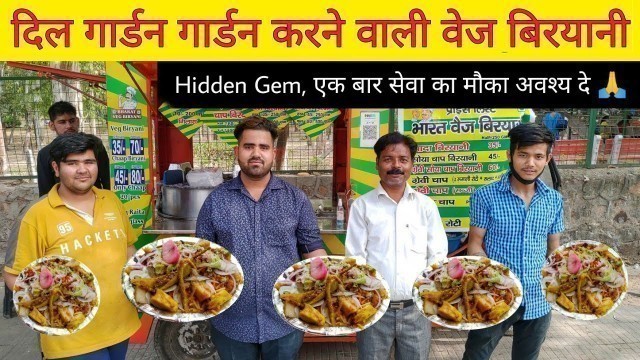 'Bharat Veg Biryani, Gravy Chaap Rumali Roti & More || Delhi Street Food'