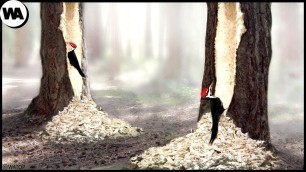 'This Is What Happens When a Woodpecker Can\'t Find the Food for a Long Time'