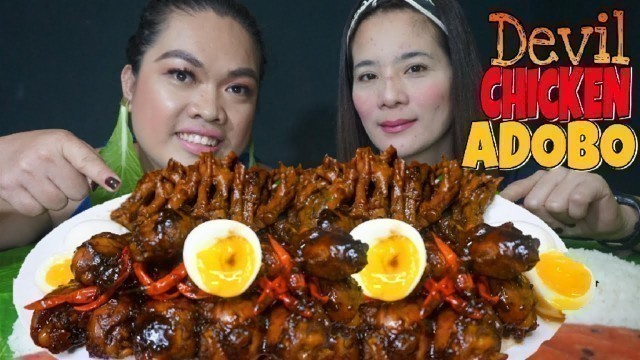 'DEVIL CHICKEN ADOBO MUKBANG COLLAB W/ @Jedax Foodtrip| MUKBANG PHILIPPINES | PINOY FOOD'