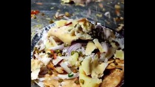 'Papadi Chaat || Gwalior street food || street food India #short #Youtubeshorts'