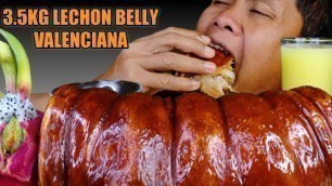 'LECHON BELLY VALENCIANA | PINOY FOOD | MUKBANG PHILIPPINES | COLLAB @MIKE and LEN channel'