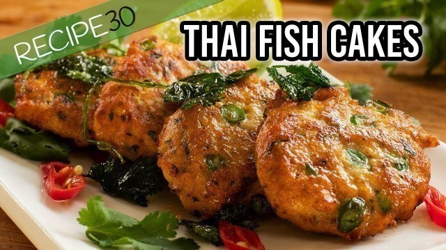 'Simple Thai fish cakes with sweet chili sauce'