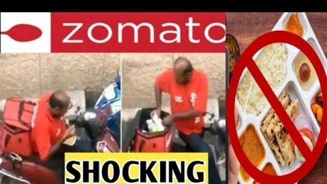 'Zomato Delivery Boy Eating Food Meant For Delivery | Zomato, Swiggy, Uber eats Food Banned ?'