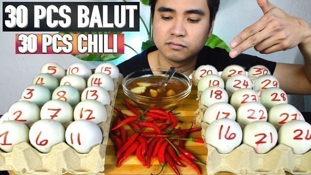 '30 PCS BALUT AT 30 PCS CHILI | MUKBANG PHILIPPINES | FILIPINO FOOD |  PINOY MUKBANG'