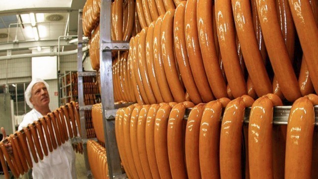 'Hot Dog Factory - How Hotdogs Are Made | Fresh Sausage Factory'