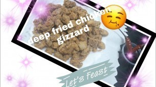 'Philippines street food proven  / deep fried chicken gizzard'