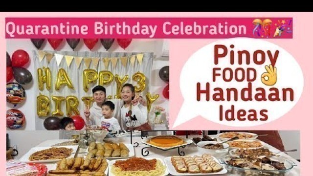 'Pinoy  Food Handaan Ideas | Filipino Food | Quarantine Birthday Celebration | MamaJacqKatayama'