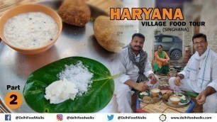 'Haryana DESI FOOD Tour | दूध, दही, मखन, घी का खाना । Lunch with a Farmer l Part 2'