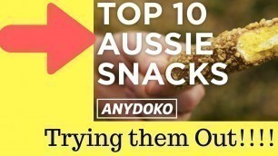 'Trying Australian Food Snacks!!!'