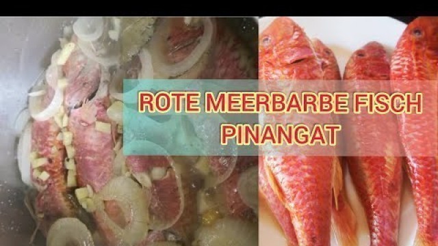 'Rote Meerbarbe Fisch/PINANGAT NA ISDA/PINOY FOOD /ALOJAMIENTO BALBAS FAMILY'