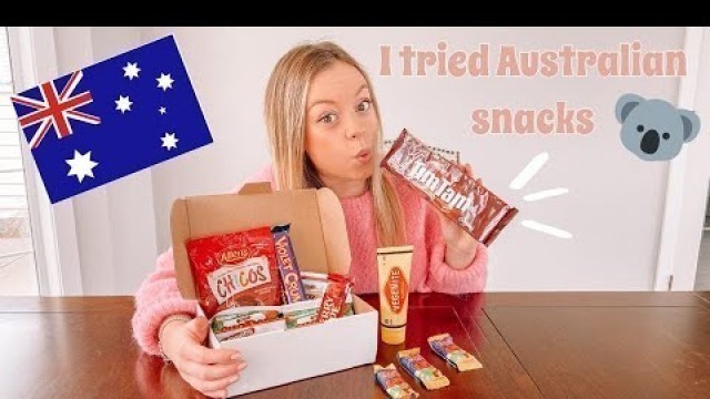 'trying AUSTRALIAN snacks for the FIRST TIME!! | Vegemite, Tim Tams and more!!!'