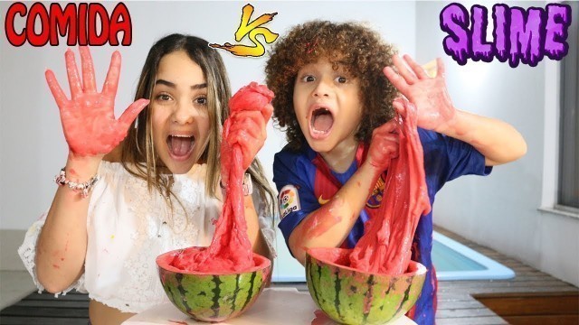 'FRUTA VS SLIME - SLIME VS FOOD'