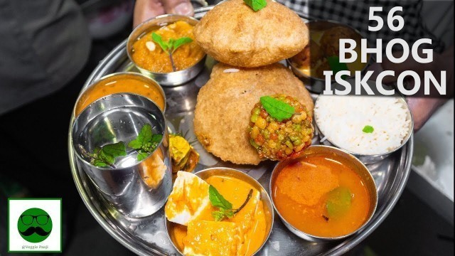 'Chappan Bhog At Iskcon Temple Special |56 Bhog Delhi Food Vlog|'