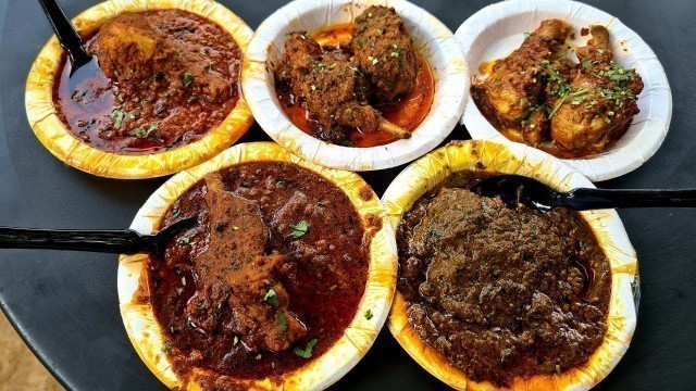 'Delhi Ka Sabse Sasta Rawalpindi KA DESI GHEE KEEMA MEAT AUR SAAG MEAT. | Delhi Street Food'