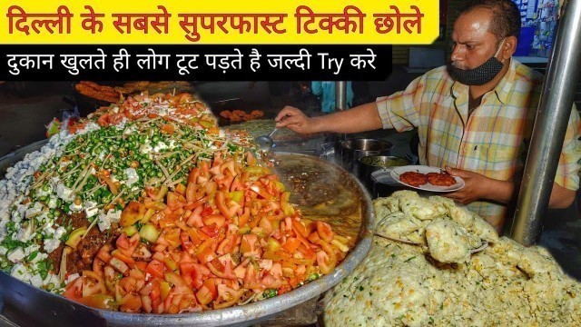 'Gupta Ji Ke Paneer Wale Tikki Chole || Delhi Street Food'