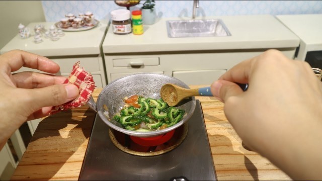 'Pinoy Food Ginisang Amplaya (ASMR Miniature Cooking)'