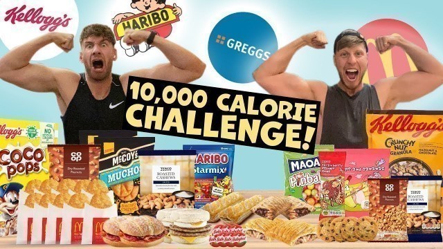 '10,000 CALORIE CHALLENGE | Epic Cheat Day | Man vs Food #Shorts'