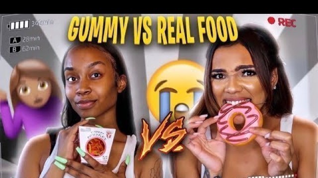 'NEW ZOOTED MEMBER!? **GUMMY VS REAL FOOD CHALLENGE**'