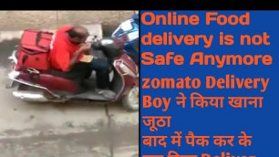 'Online food delivery is not safe || Zomato Delivery Boy eats ordered Food || Viral Video || #zomato'