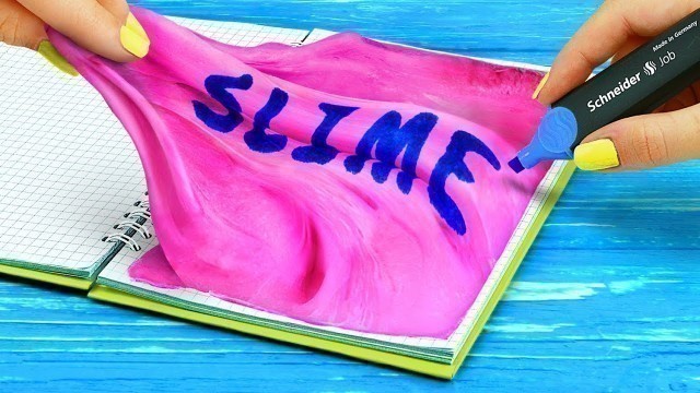 '10 DIY Squishy School Supplies vs Slime School Supplies Challenge'