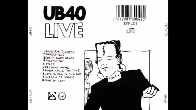 'FOOD FOUR THOUGHT - UB40 (LIVE)'