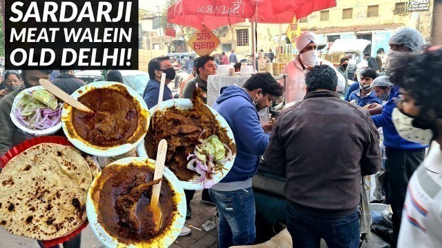 'Old Delhi Ka Desi Meat at Sardarji Meat Wale | Sadar Bazar | Old Delhi Street Food'