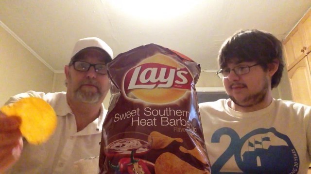 'Lay\'s Sweet Southern Heat Barbecue Flavored Potato Chips # The Beer Review Guy'