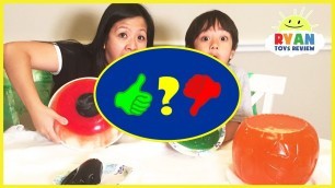 'Halloween Gummy Food vs Real Food challenge! Halloween Gummy Giant Candy Parent vs - Video Review'