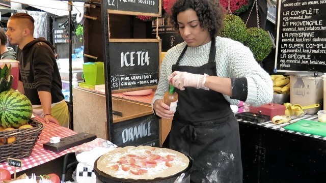 'London Street Food. French Sweet Crepe and Salty Galette Tasted in Camden Lock Market'