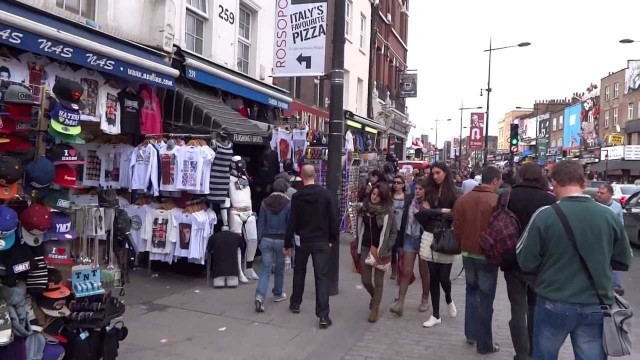 'Walking on Camden ( Market ) High Street, London - Sunday 21st April 2013 (in full 1080 HD)'