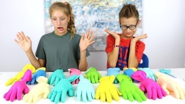 'Don\'t Choose the Wrong Glove Slime Challenge!!!'