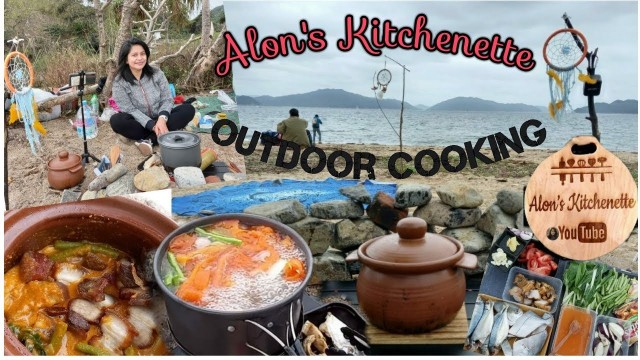 'OUTDOOR COOKING | CRISPY KARE-KARE | SINIGANG NA POMPANO| PINOY FOOD | OFW HK | Alon\'s Kitchenette'