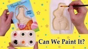 'Can You Paint A White Chocolate Bunny With Food Coloring? Custom Food Art'