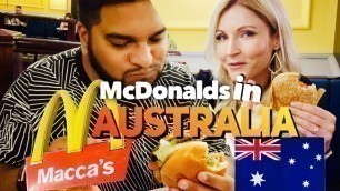 'Trying McDonalds in AUSTRALIA!'