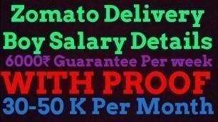 'Zomato Delivery Boy Salary in Bangalore, zomato delivery boy salary, zomato delivery boy earnings'