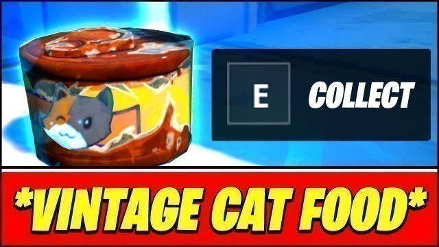 'Collect a Vintage Can of CAT FOOD in Catty Corner or Craggy Cliffs (ALL 4 LOCATIONS) - Fortnite'