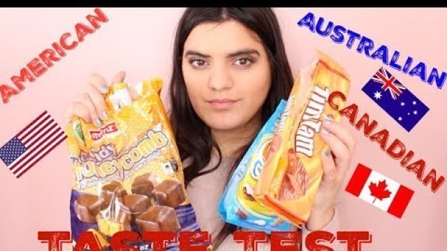 'Canadian Tries Australian & American Food | Taste test'