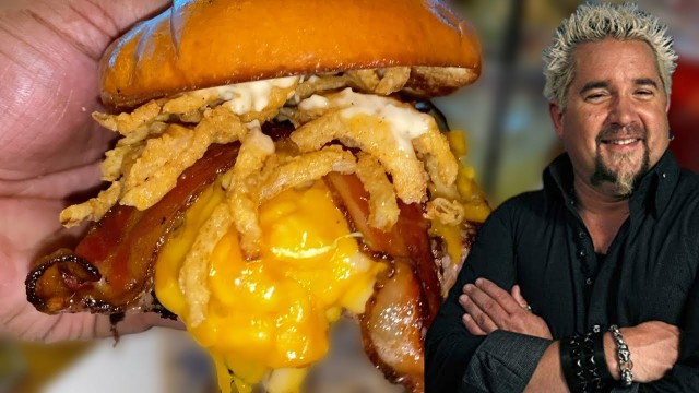 'Reviewing Food At Guy Fieri\'s Kitchen and Bar Restaurant | SMASH or PASS?'