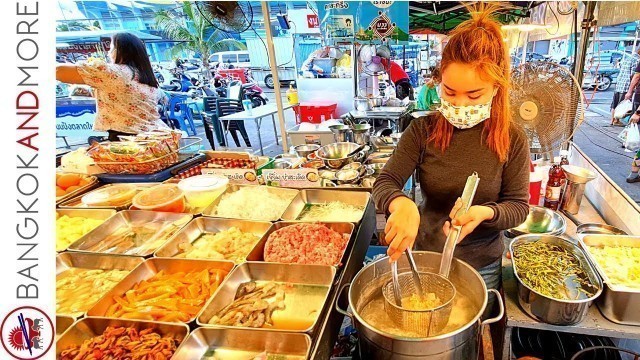 'Thai Street Food NIGHT MARKET | Chonburi THAILAND'