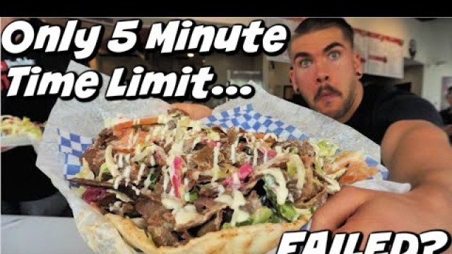 'Crazy Donair Speed Food Challenge! Extremely Difficult | Failed? Kelowna BC | Man Vs Food'