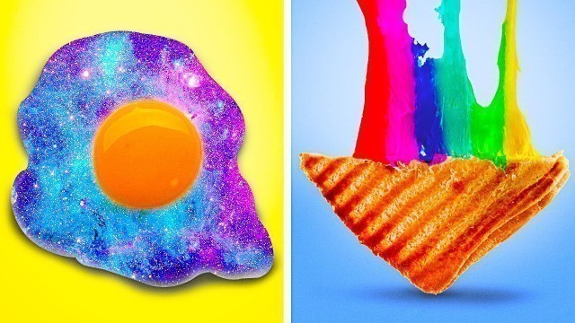 'TASTE THE RAINBOW! | Awsome Colorful Cooking Crafts with Slime Sam'