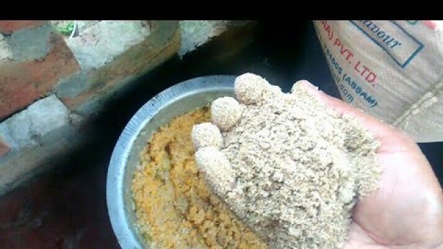 '#How to make fish feed at home# With simple items# Health feed'